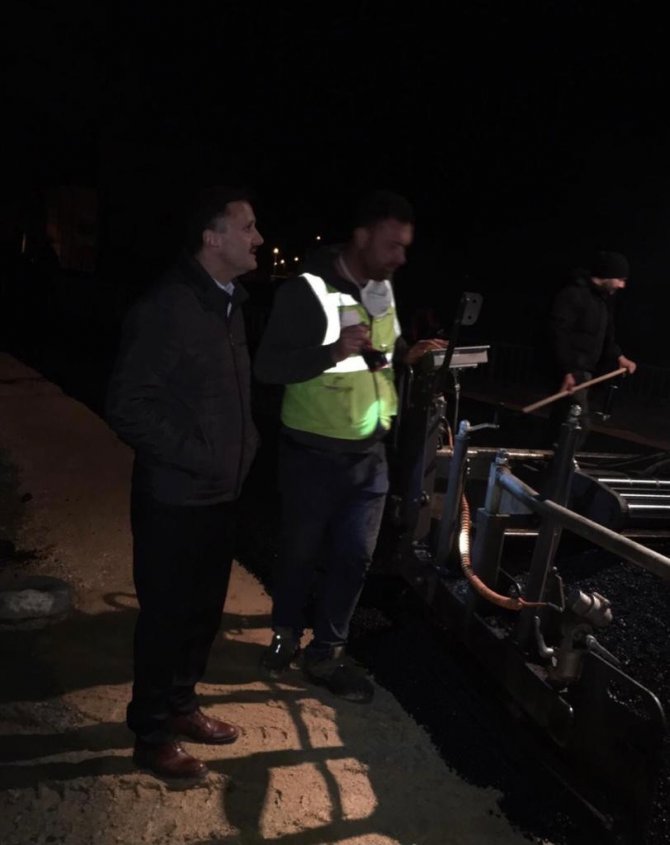 Özel İdareden Gece Mesaisi