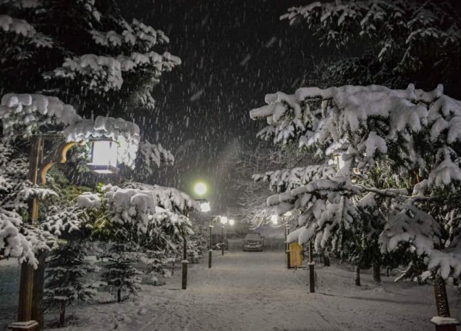 Ordu’nun Yükseklerinde Kar Yağışı