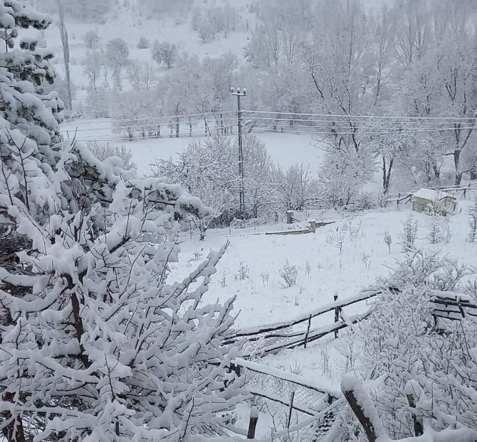Ordu’nun Yükseklerinde Kar Yağışı