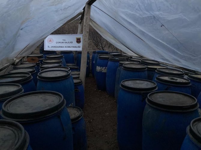 Çorum’da Kaçak İçki Operasyonu
