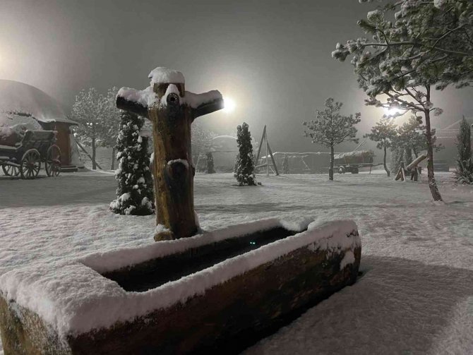 Çorum’da Beklenen Kar Yağışı Başladı