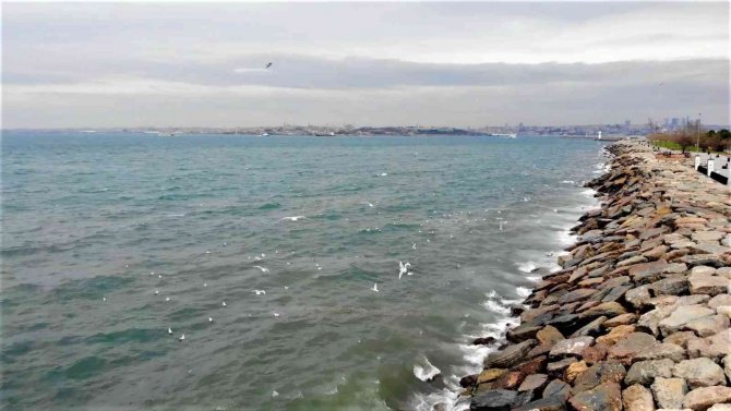 Kadıköy’de İ̇ski̇’nin Arıtma Tesisinden Bırakılan Su Denizin Rengini Değiştirdi