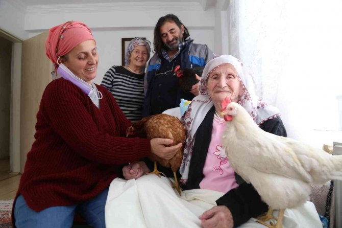 96 Yaşındaki Hasta Annelerine Tavuklu Moral
