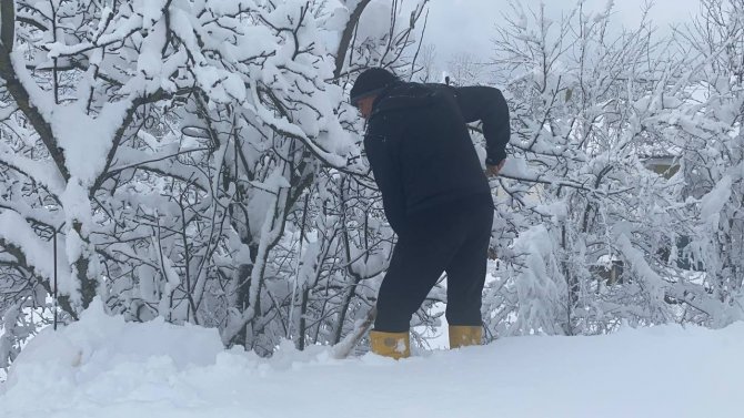 Kar Kalınlığı 50 Santime Ulaştı