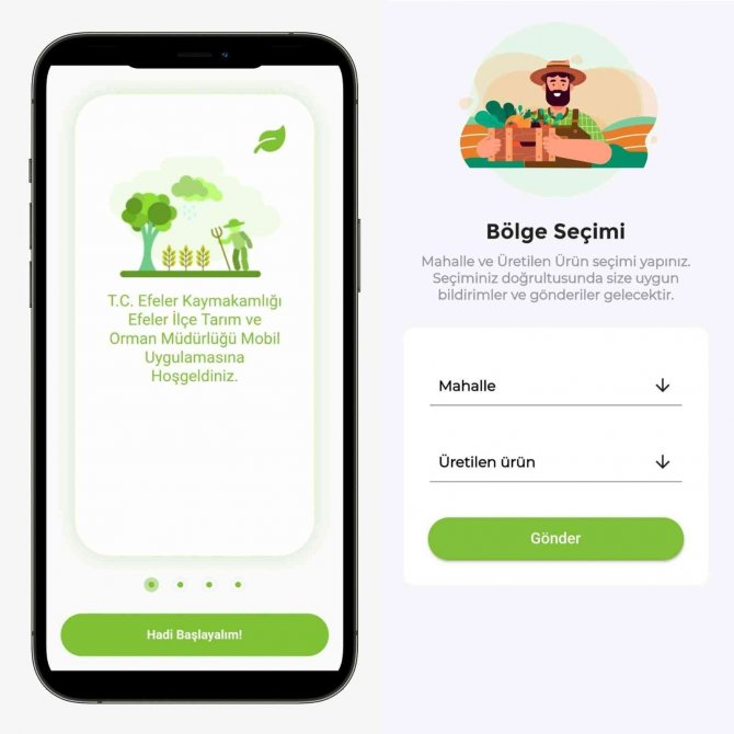 Aydınlı Çiftçilere Mobil Uygulama
