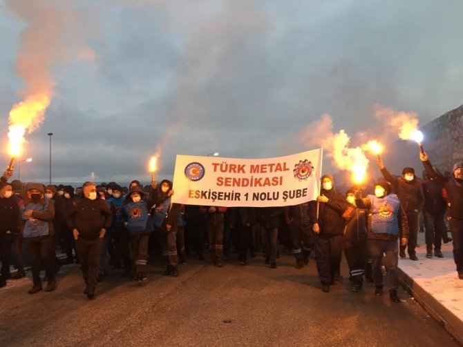 Eskişehir’de Arçelik Fabrikası İşçileri Mess’in Teklifine Karşı Eylem Yaptı
