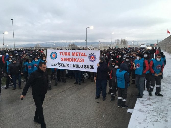 Eskişehir’de Arçelik Fabrikası İşçileri Mess’in Teklifine Karşı Eylem Yaptı