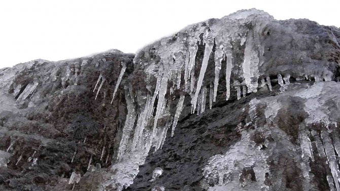 Yozgat Dondu, Yamaçlarda Sarkıtlar Oluştu, Araçlar İlerlemekte Güçlük Çekti