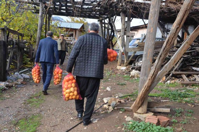 Köylülere Narenciye Dağıtıldı