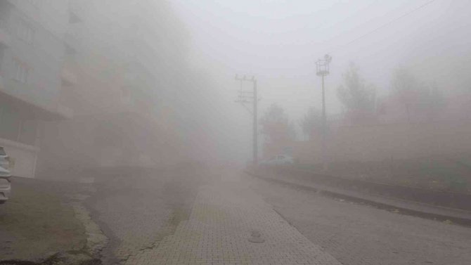 Mardin’de Yoğun Sis, Göz Gözü Görmüyor