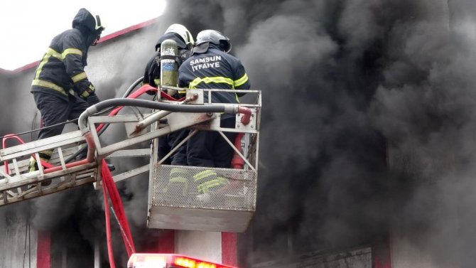 Samsun İtfaiyesi 1 Yılda 1968 Yangın Söndürdü