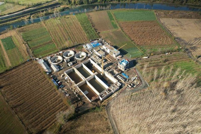 Çarşamba Arıtma Tesisinin Yüzde 50’si Tamamlandı