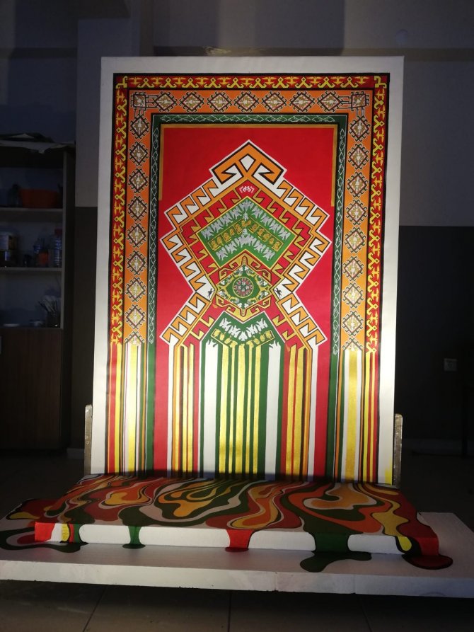 Resim Ve Bakır Rölyef Sanatçısından Anlamlı Eser