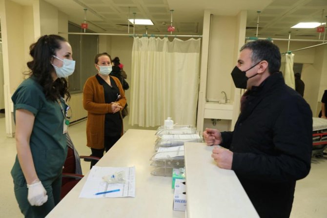 Vali Atay’dan Acil Serviste Denetim