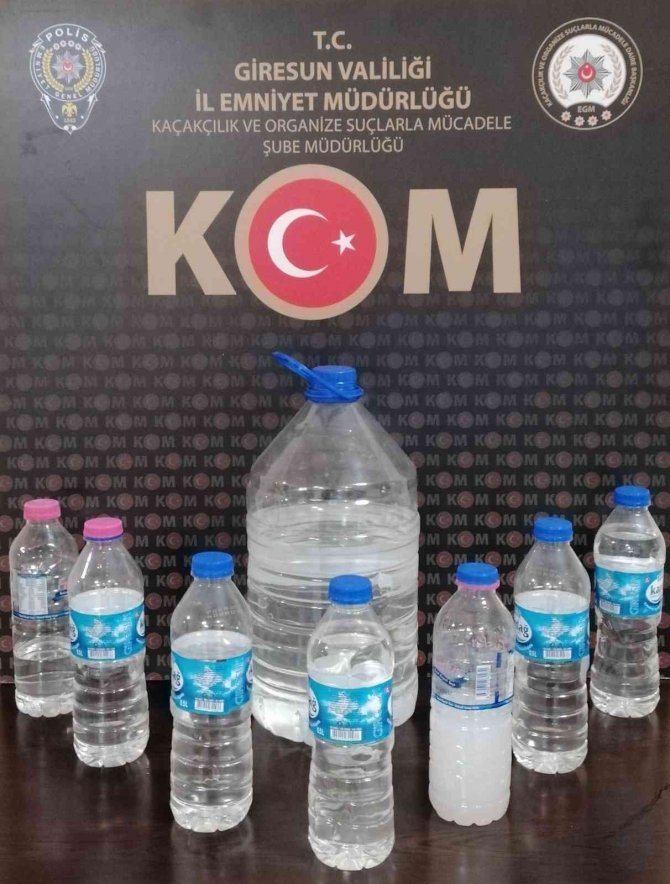 Giresun’da Kaçak İçki Operasyonunda 3 Kişi Yakalandı