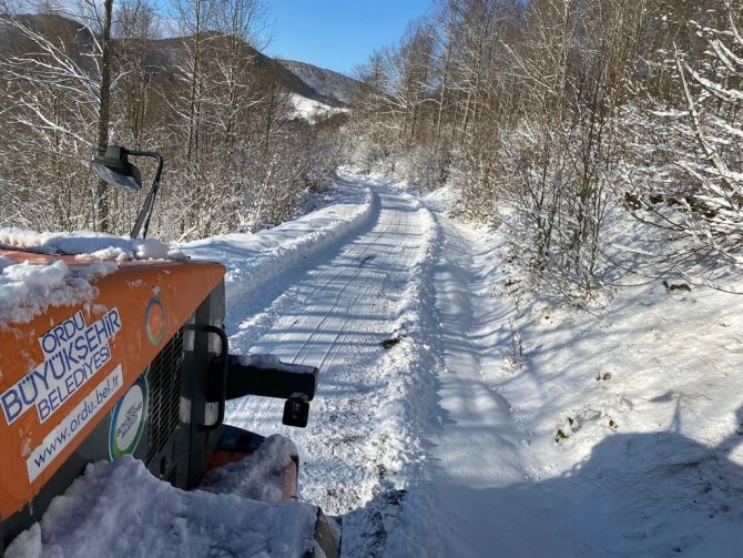 Ordu’nun Yüksek Kesimlerinde Kar 30 Cm