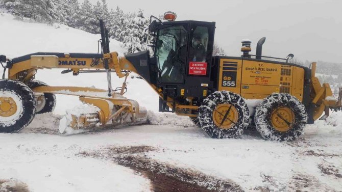 Sinop’ta 157 Köy Yolu Kapalı