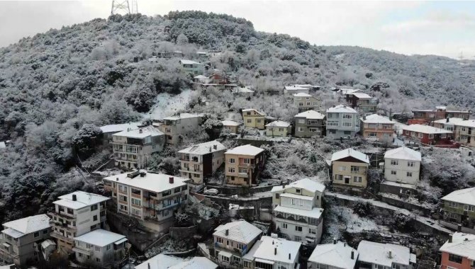 Beyaza Bürünen Rumeli Kavağı’nda Kartpostallık Görüntüler Oluştu