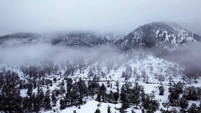 Denizli’nin Sibiryası Çameli’nden Kar Manzaraları