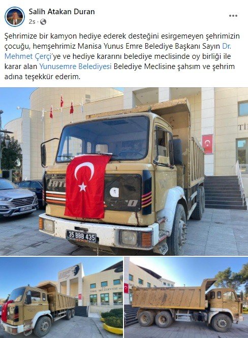 İ̇yi̇ Partili Başkandan Ak Parti’li Başkana Teşekkür