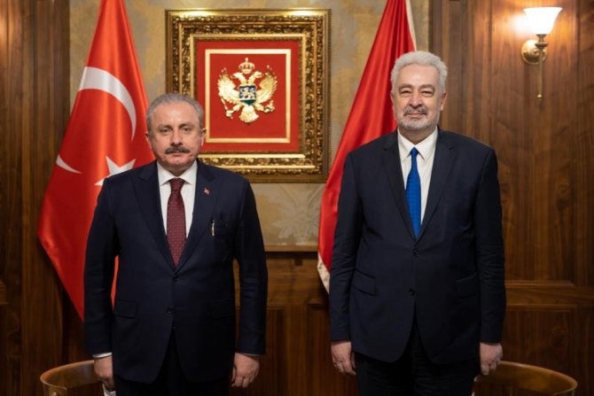 Tbmm Başkanı Şentop, Karadağ Başbakanı Krivokapic İle Görüştü