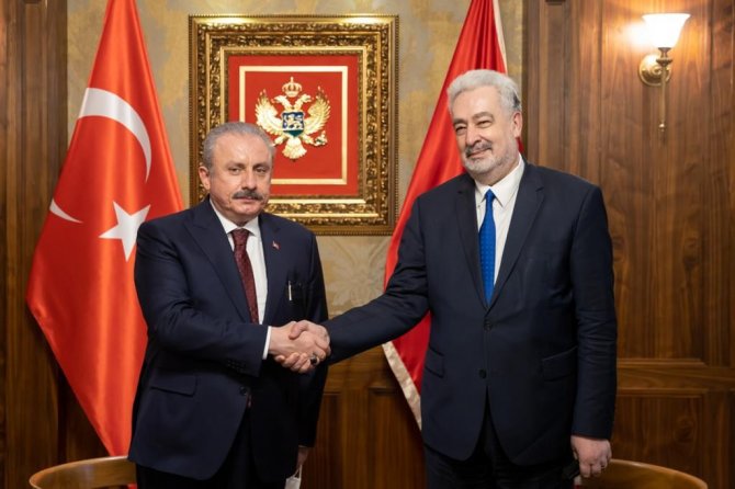 Tbmm Başkanı Şentop, Karadağ Başbakanı Krivokapic İle Görüştü