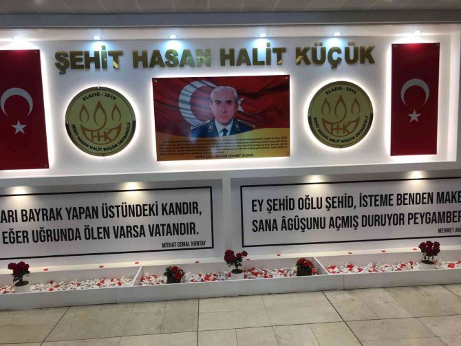 Elazığ’da Şehidin Adını Taşıyan Okulda, Şehit İçin Köşe Yapıldı