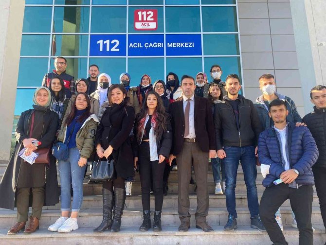 112 Çağrı Merkezinden Nevü Gülşehir Smyo Öğrencilerine Teknik Eğitim