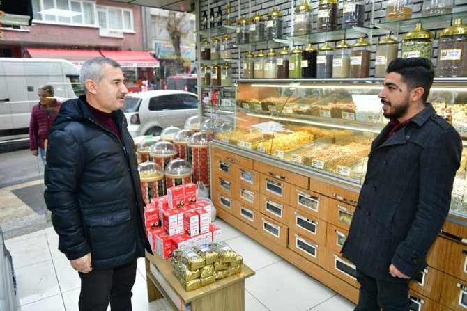 Başkan Çınar, Esnafları Ziyaret Edip Taleplerini Dinledi