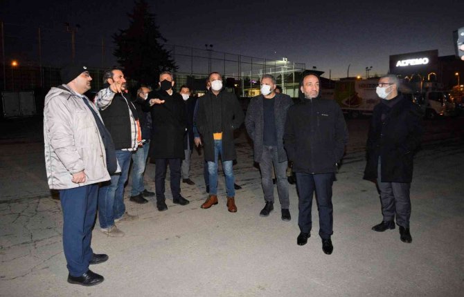 Btso Başkanı İ̇brahim Burkay Gıda Toptancıları Çarşısı Üyeleriyle Buluştu