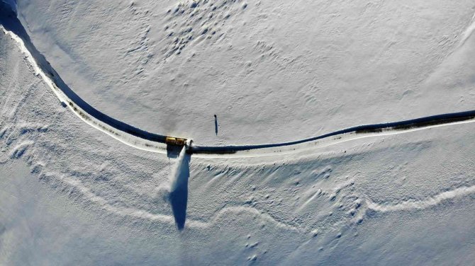 Muş’ta Kar Kalınlığı 4 Metreye Ulaştı