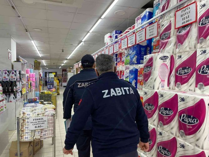 Zabıta Ekiplerinden Marketlerde Fahiş Fiyat Denetimi