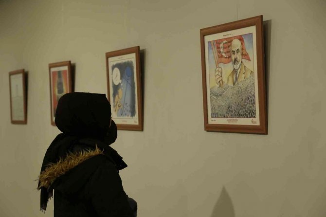 Akif’in Şiirlerini Karikatürlerle Anlattılar