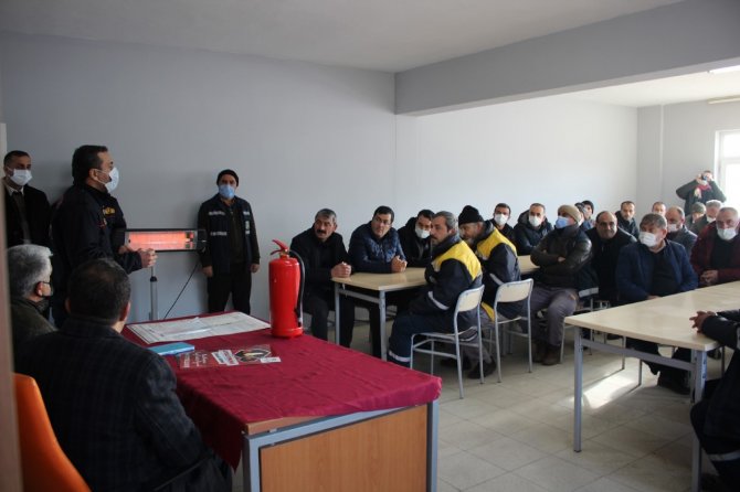 Malatya’da Yangın Ve Kurtarma Eğitimi