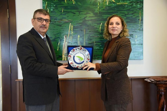 Paü Rektörü Kutluhan, Düzce Üniversitesi’nde Temaslarda Bulundu