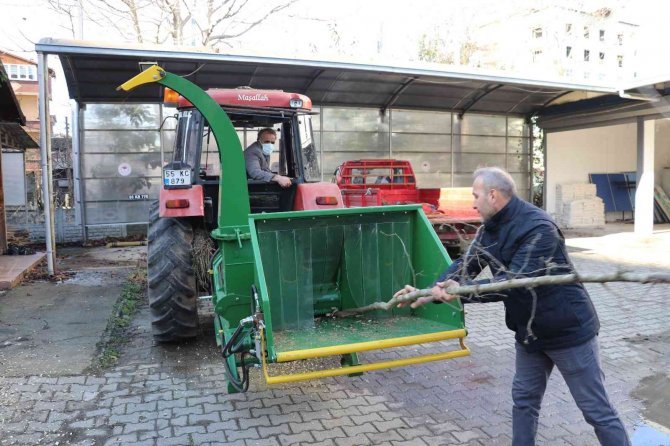 Terme’de Fındık Dal Öğütme Makinesi Teslimi