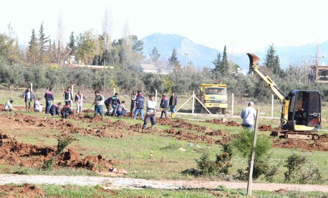 Döşemealtı’nda 17 Bin Fidan Toprakla Buluştu