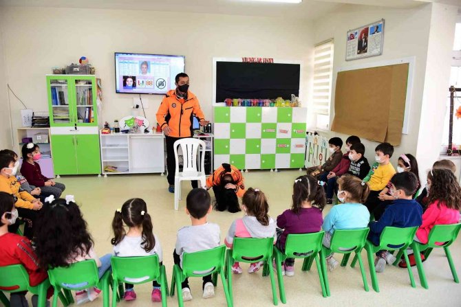 Yıldırımlı Miniklere Uygulamalı Afet Eğitimi