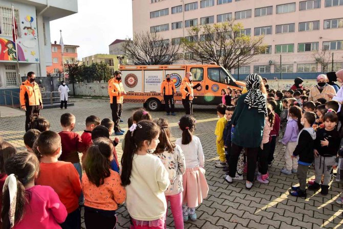 Yıldırımlı Miniklere Uygulamalı Afet Eğitimi