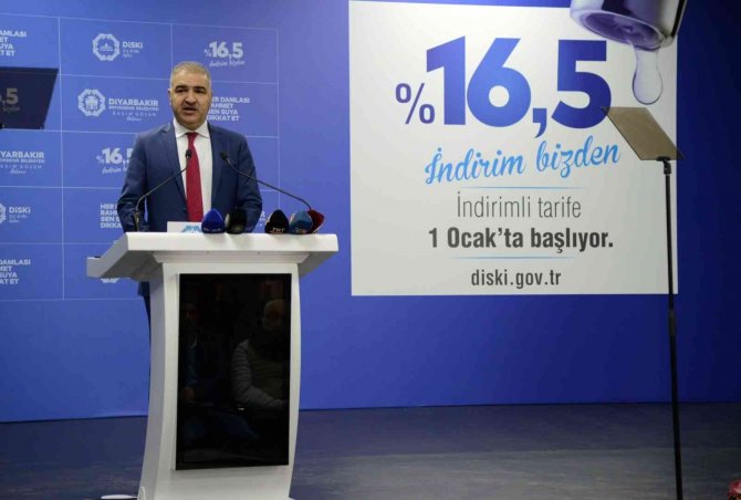 Di̇ski̇ Diyarbakır’da 2022’de Suya Yüzde 16,5 İndirime Gitti