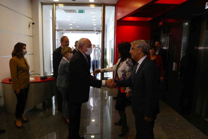 Pervin Buldan Ve Mithat Sancar’dan Chp’ye Ziyaret