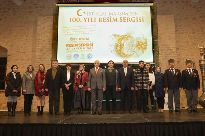 Meram’da İ̇stiklal Marşı’nın 100. Yılında Resim Sergisi Açıldı