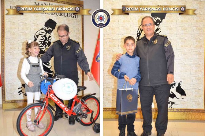 Öğrenciler Hayallerindeki Polisi Şiir Ve Resimlerine Yansıttılar