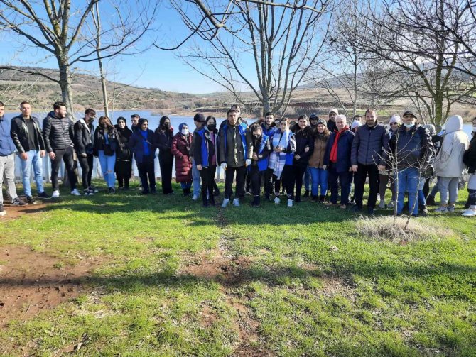 Manyaslı Gençler Meşe Fidanını Ektiler