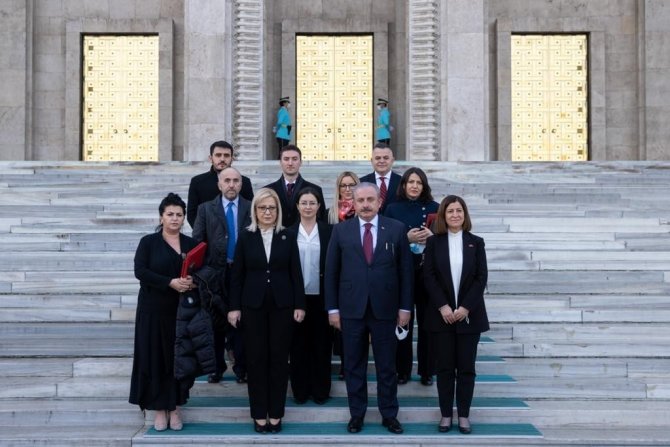 Tbmm Başkanı Şentop Arnavutluk Meclis Başkanı Nikolla İle Görüştü