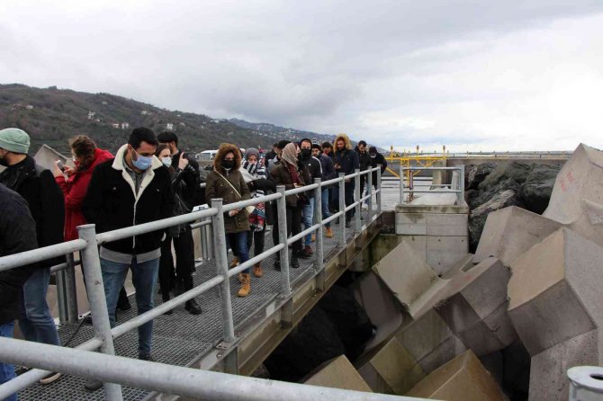 Üniversite Öğrencileri Rize-artvin Havalimanı İnşaatını Yerinde İnceledi