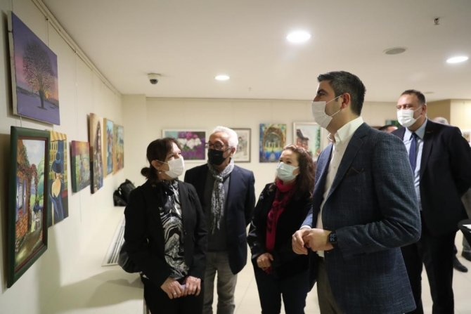 Başkan Gökhan Yüksel ‘Yeni Yıla Merhaba’ Sergisi’nin Açılışını Yaptı