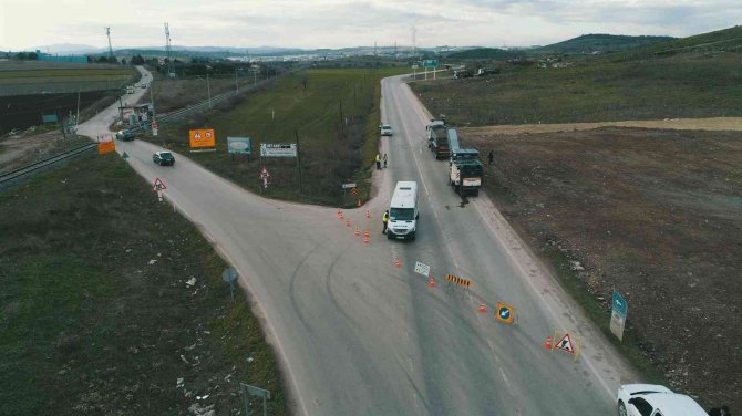 Büyükşehir’den Osb Eski Yoluna Yeni Asfalt