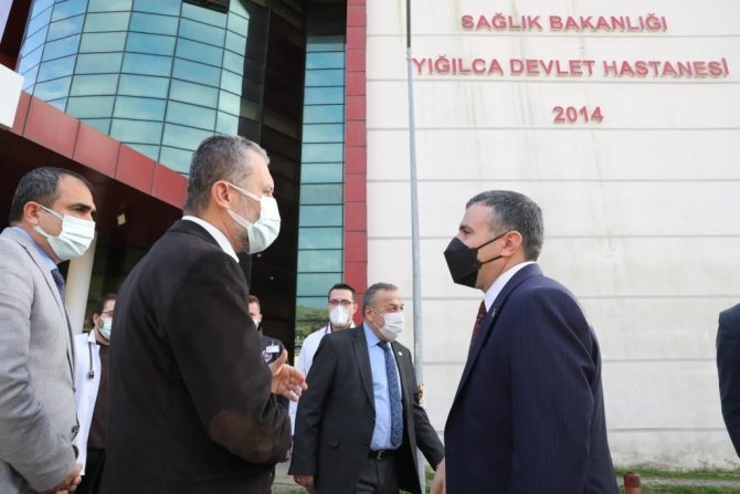 Vali Atay, Yığılca Devlet Hastanesi’ni Ziyaret Etti