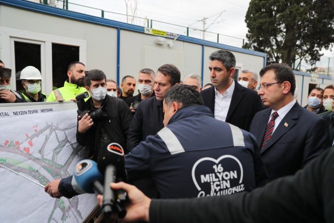 İ̇bb Başkanı Ekrem İ̇mamoğlu Kartal’daki Proje Alanında İncelemelerde Bulundu